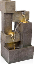Load image into Gallery viewer, Durable 19" LED Illuminated Water Fountain – Perfect for Indoor &amp; Outdoor Use