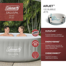 Load image into Gallery viewer, Comfortable 4-Person Inflatable Spa - Tahiti AirJet, 71" x 26" with Covers