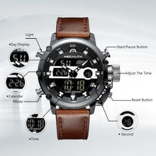 Load image into Gallery viewer, Men's Rugged Tactical Watch - Waterproof Digital, Alarm, and Stopwatch Features