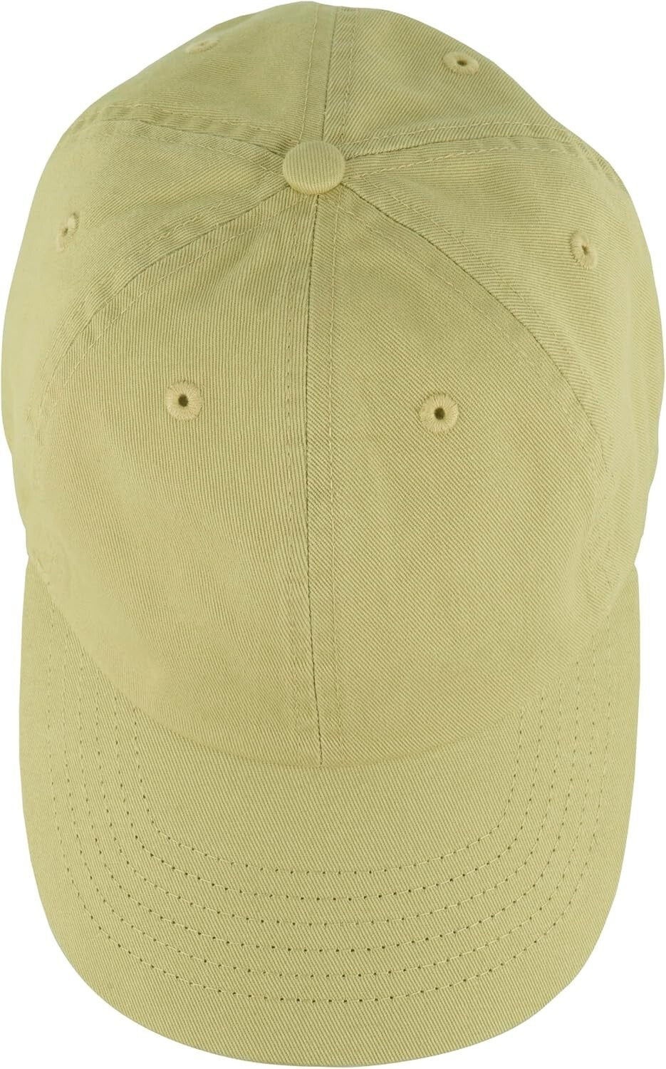 Wholesale Bulk of 12 Light Yellow 100% Cotton Adjustable Baseball Caps