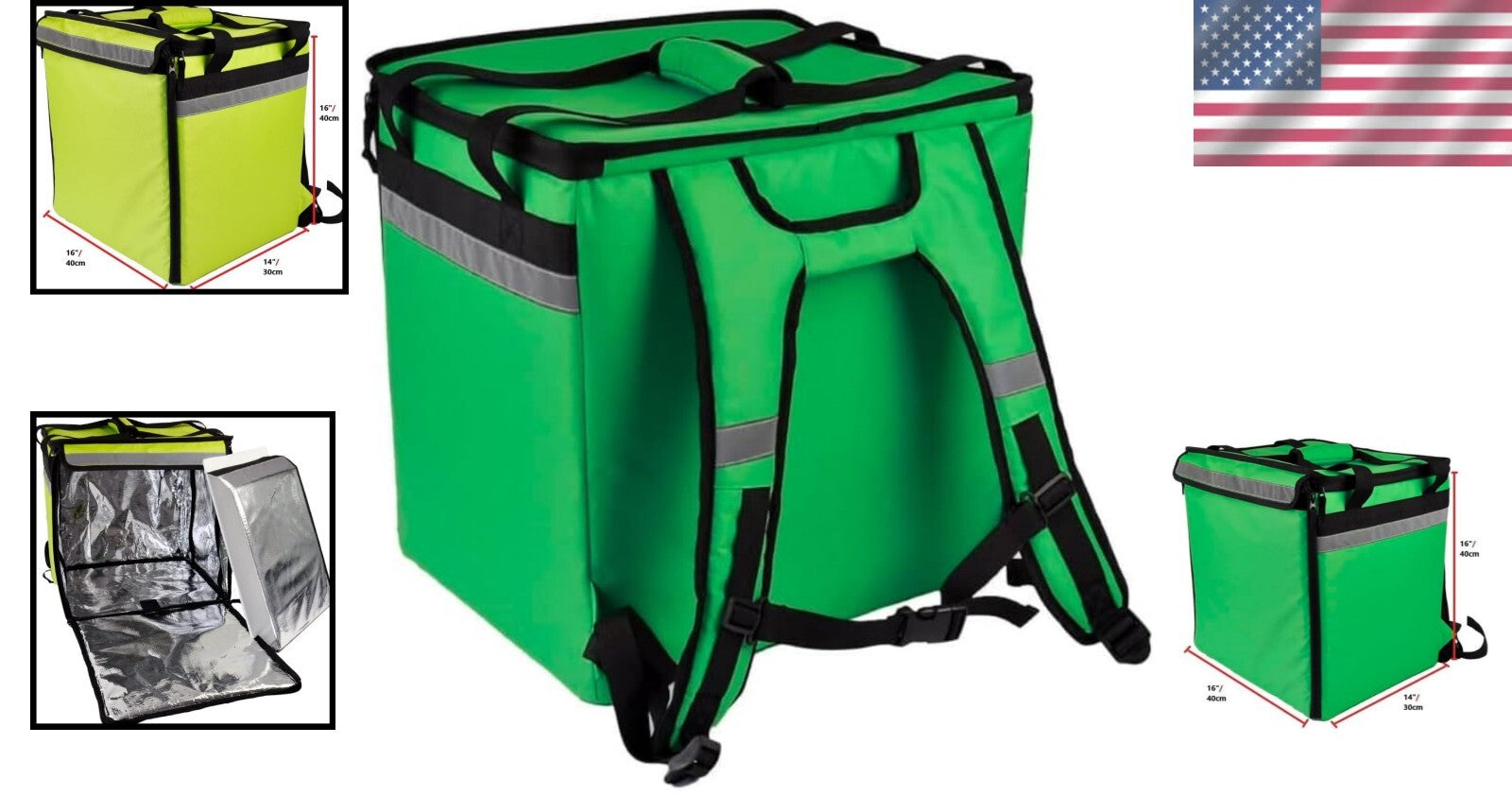 Expandable Catering Cooler Bag - Waterproof Insulated Delivery Bag for Couriers