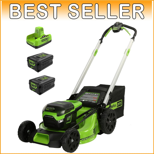 Durable 60V Cordless Lawn Mower with LED Lights & Effortless Self-Propulsion