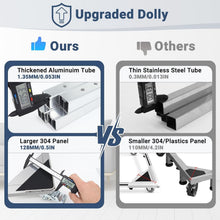 Load image into Gallery viewer, Versatile 700lbs Dolly Cart for Refrigerators &amp; Washers - Stainless Steel Design