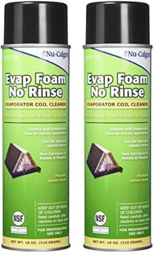 Fast-Breaking Foam Coil Cleaner - 36 oz NSF Registered Lemon Scent Pack of 2