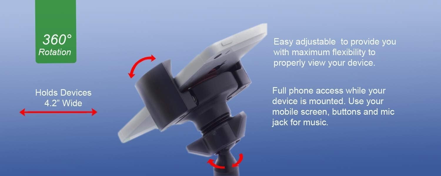 Durable Non-Slip Motorcycle Phone Holder - Compatible with All Smartphones