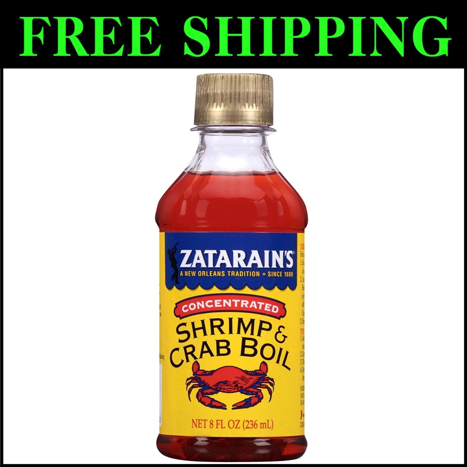 Bold Shrimp & Crab Boil Concentrate - 12 Pack | 8 fl oz Each for Savory Seafood