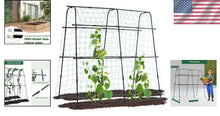 Load image into Gallery viewer, Elegant 5.3 FT Garden Cucumber Trellis with Easy Assembly - Supports Heavy Vines