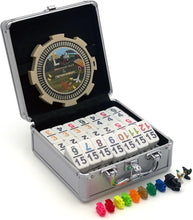 Load image into Gallery viewer, Premium Double 15 Domino Set with 9 Train &amp; 2 Chicken Markers - Travel Ready