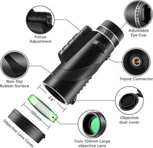 Load image into Gallery viewer, Lightweight 80x Monocular Telescope for Bird Watching and Stargazing Adventures