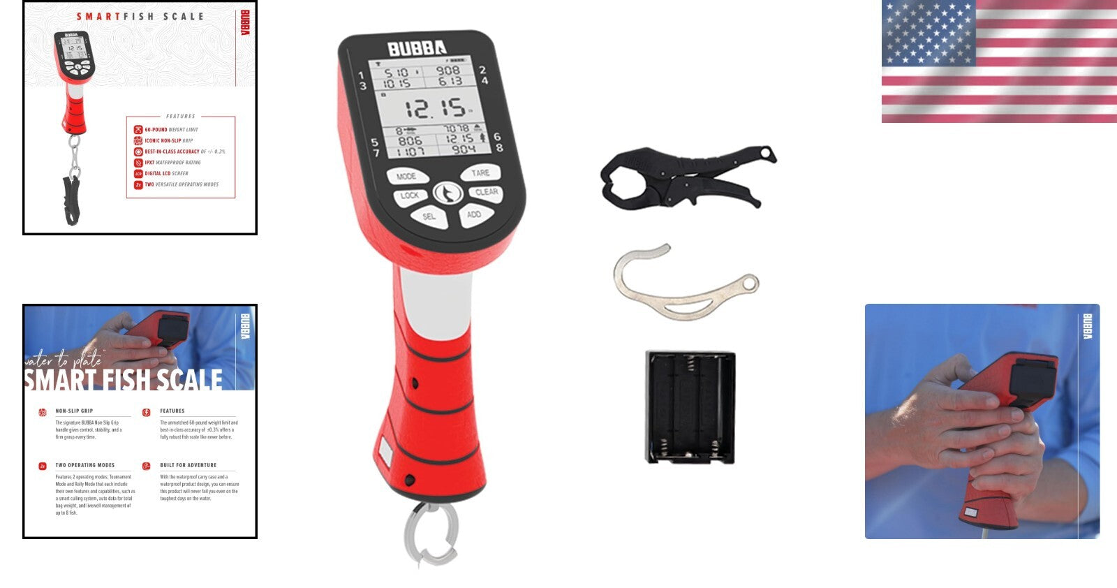Tournament-Grade Smart Fish Scale - Waterproof, Digital Display & Dual Modes
