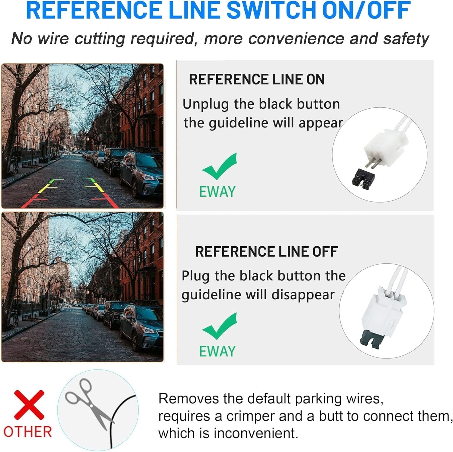 Jeep Wrangler JK JKU Backup Camera - Easy Install, OEM & Aftermarket Adapter
