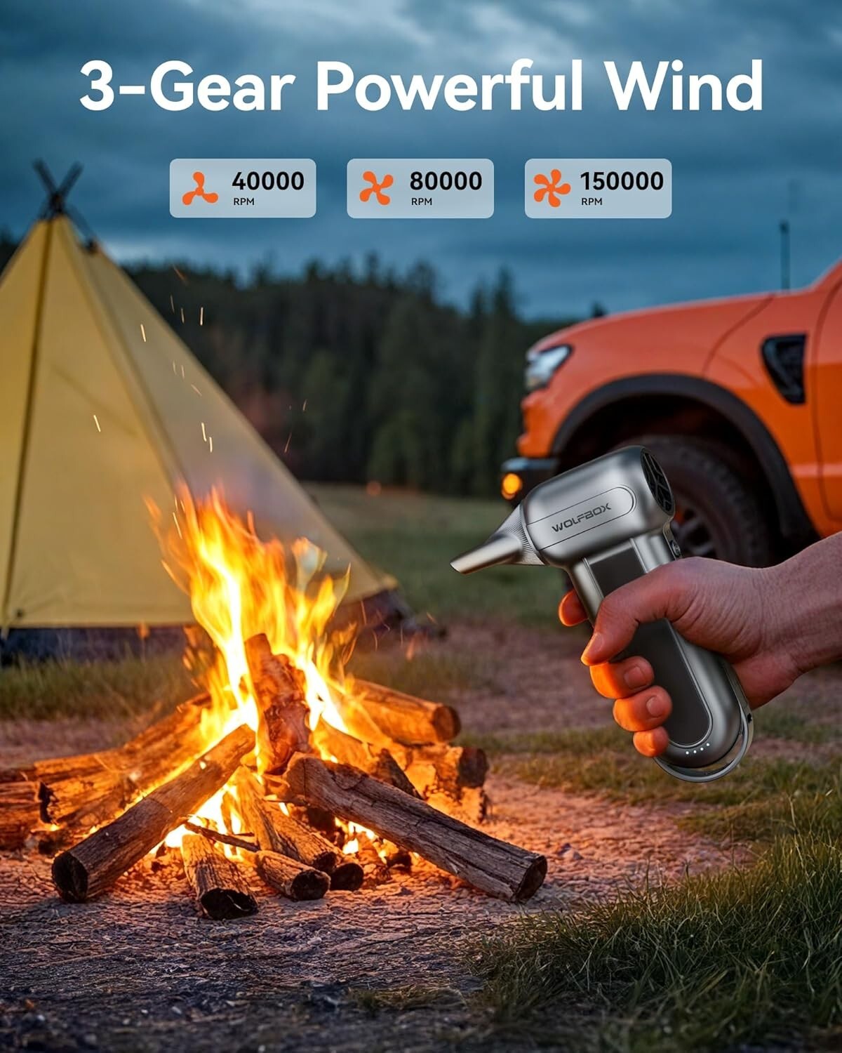 Rechargeable Air Duster with 3 Speed Settings - Versatile Cleaning Solution