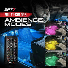 Load image into Gallery viewer, Flexible &amp; Durable Interior Car LED Lights - 6pc with Remote Control &amp; Charger