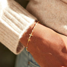 Load image into Gallery viewer, Elegant Sterling Silver &amp; Gold Bracelet - Perfect Gift for Sisters and Moms