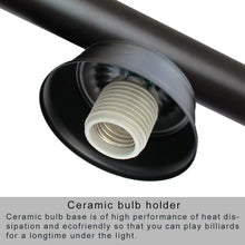Load image into Gallery viewer, Vintage Black 3-Light Pool Table Light - Modern Industrial Chandelier Elegance