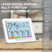 Load image into Gallery viewer, Stylish Wireless Weather Station &amp; Humidity Monitor with Dual Alarm Function