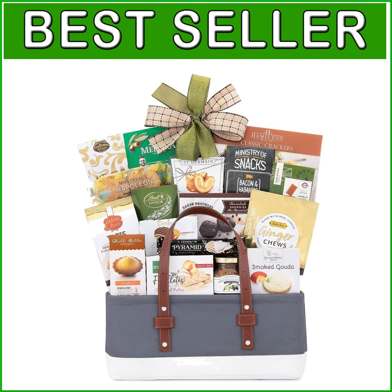 Deliciously Assorted Gift Basket - Perfect for Get Well Soon & Congratulations