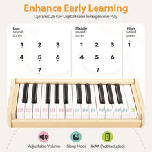 Load image into Gallery viewer, 25-Key Kids Piano with Drum Kits - Dual Play Musical Instrument for Children