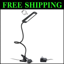 Load image into Gallery viewer, Flexible LED Desk Lamp with Strong Clamp - 3-Level Dimming for Home &amp; Office Use