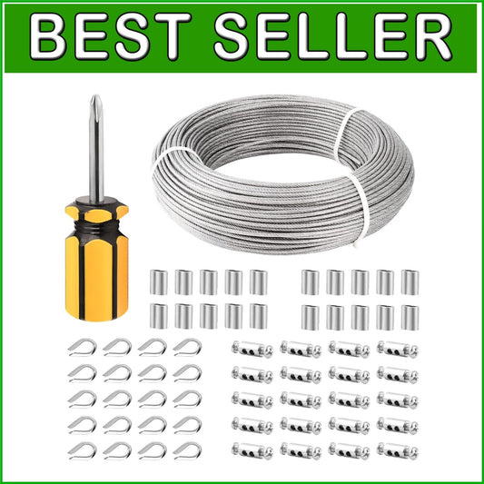 Polished 3mm Stainless Steel Wire Rope Kit for Durable Outdoor Applications