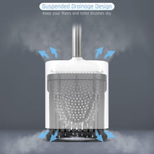 Load image into Gallery viewer, Flexible Silicone Toilet Brush with Stainless Steel Holder - Modern Cleanliness