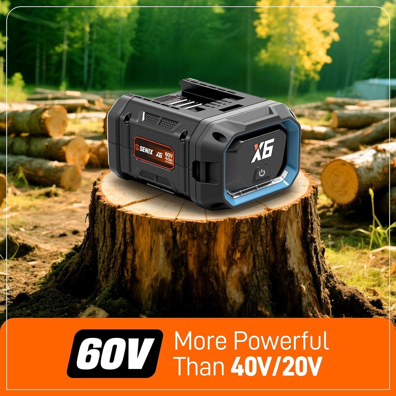 60V 16'' Cordless Electric Chainsaw with Battery & Charger - Ultimate Yard Tool