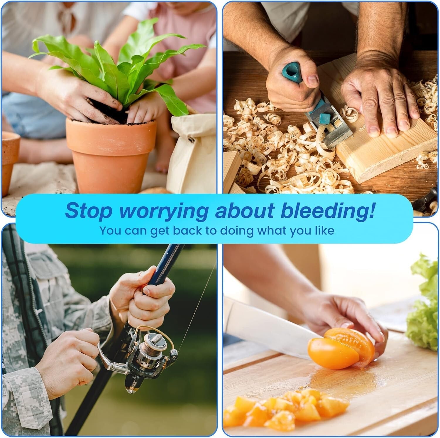 Fast-Acting X-Large Stop Bleeding Gauze - 10-Pack for All Ages & Skill Levels