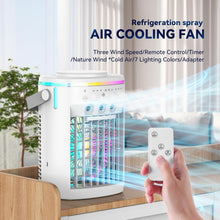 Load image into Gallery viewer, Whisper-Quiet Personal Air Conditioner with Remote, Timer &amp; Colorful Night Light