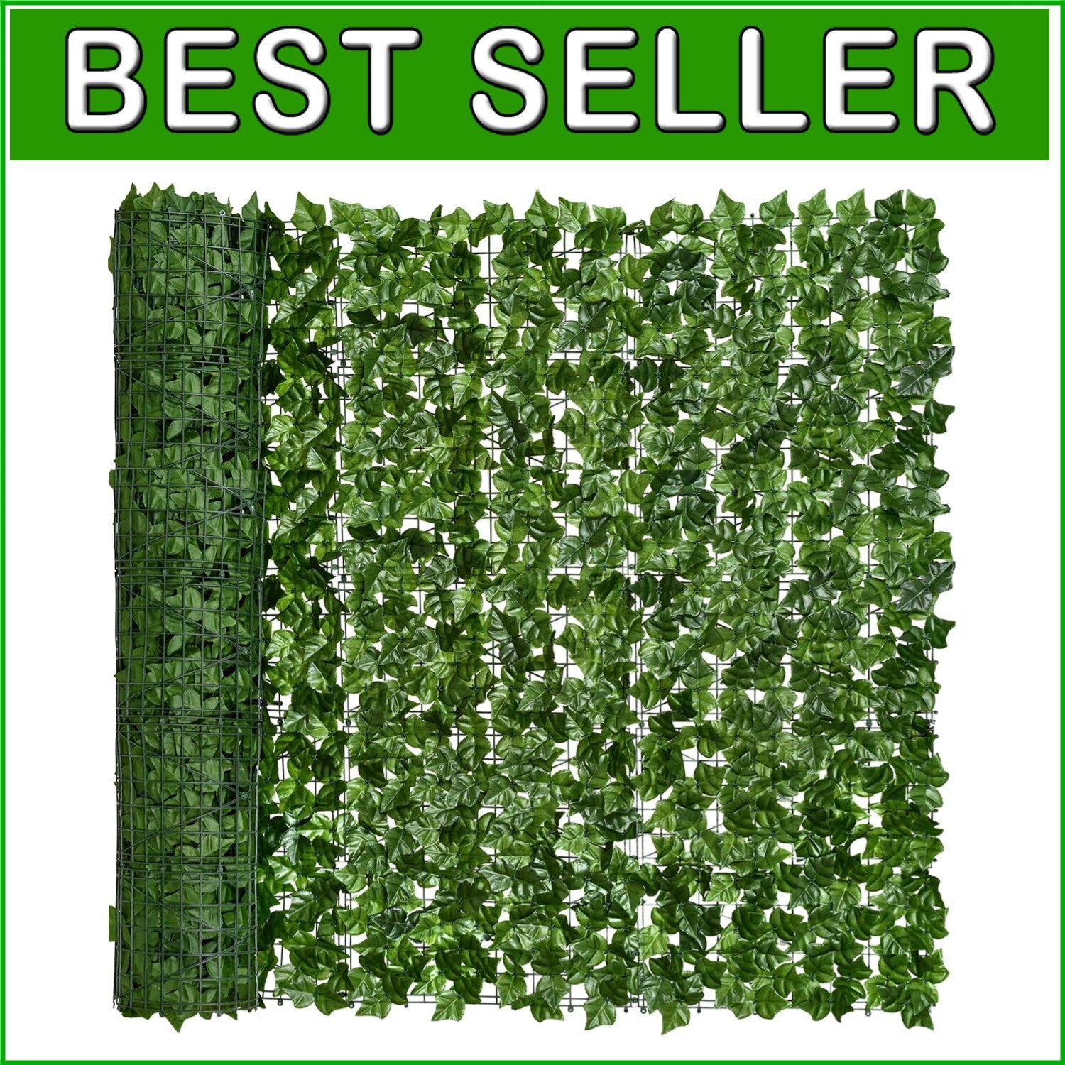 118x69in Artificial Ivy Privacy Fence - Lightweight Outdoor Garden Decor