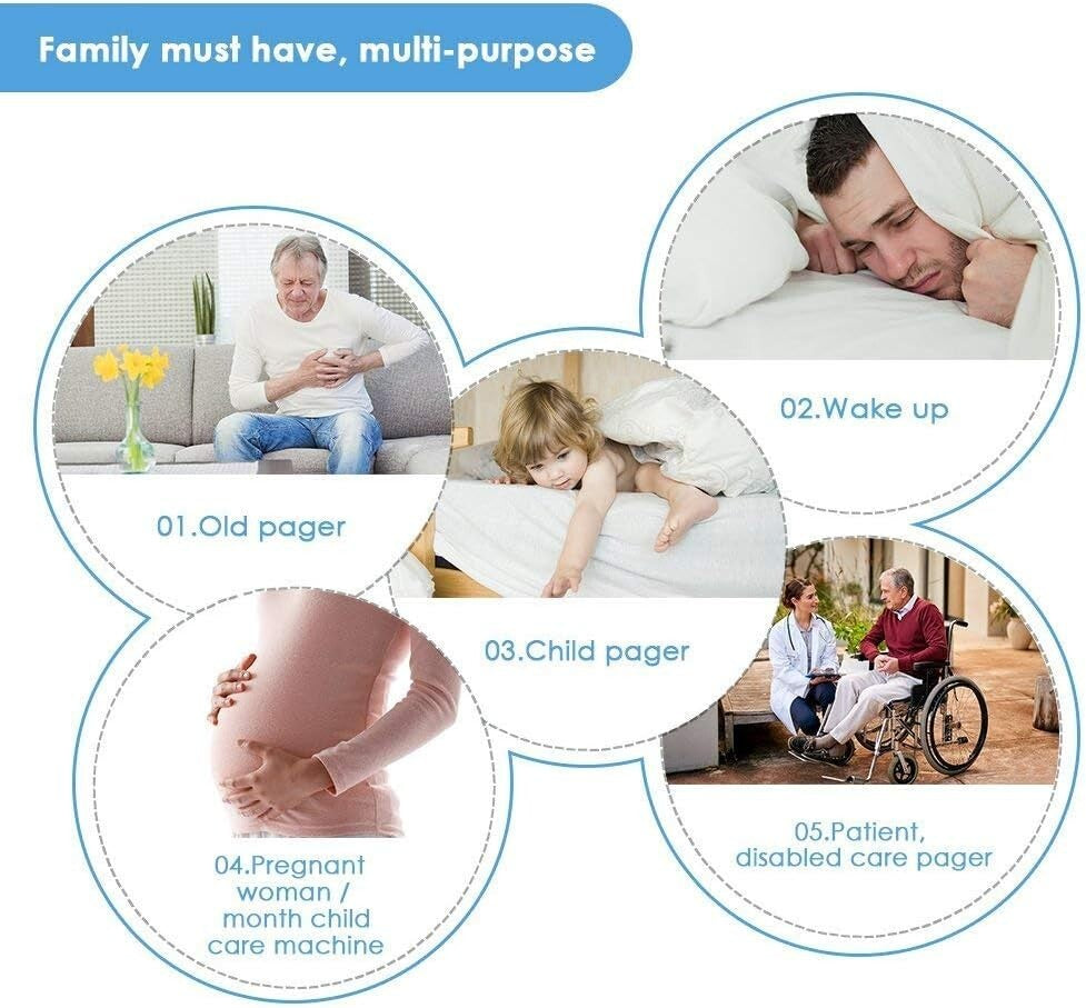 Fall Alert System for Elderly with 52 Melodies - Wireless & Expandable Solution