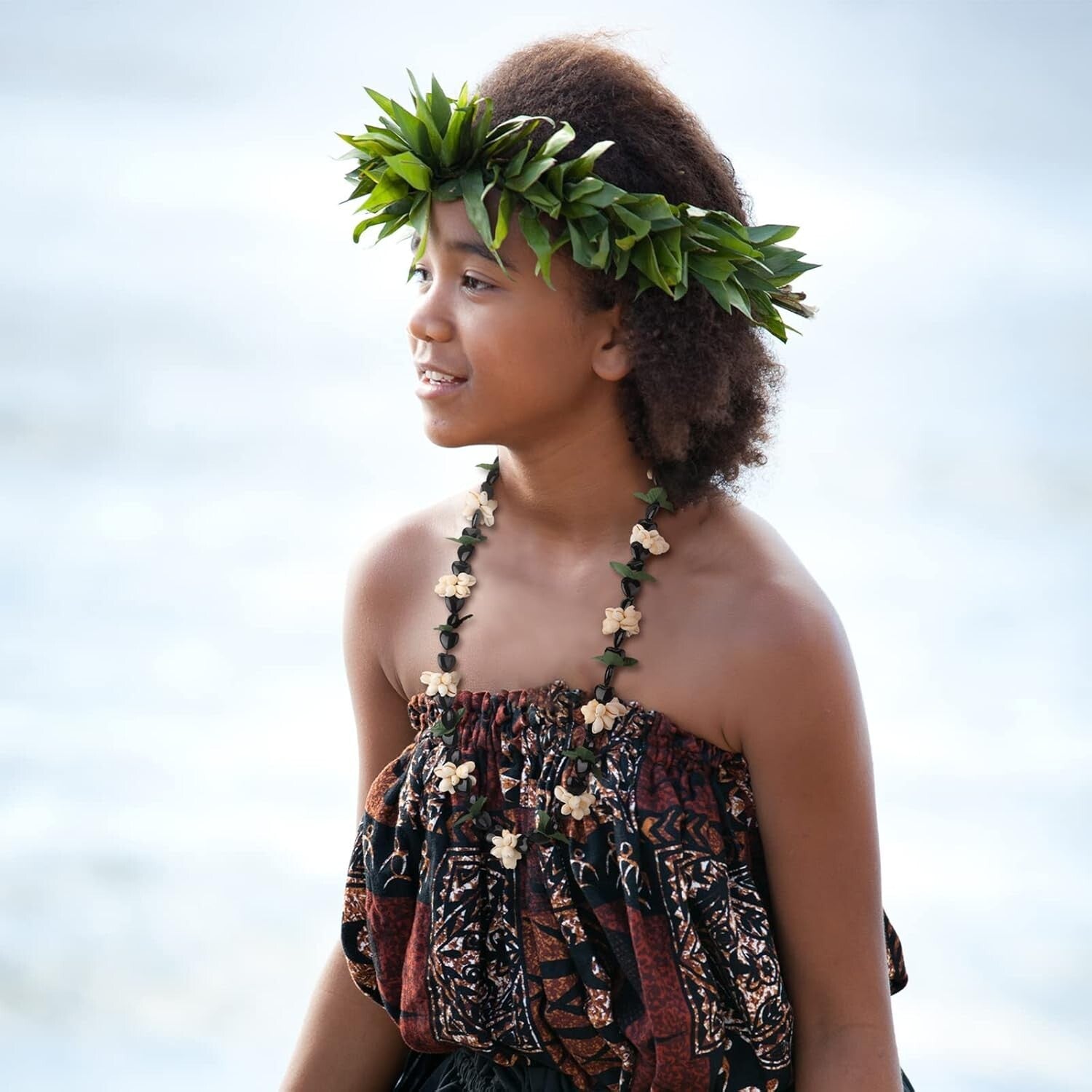 Pack of 6 Adjustable Hawaiian Kukui Nut Leis - 32'' Graduation Accessories