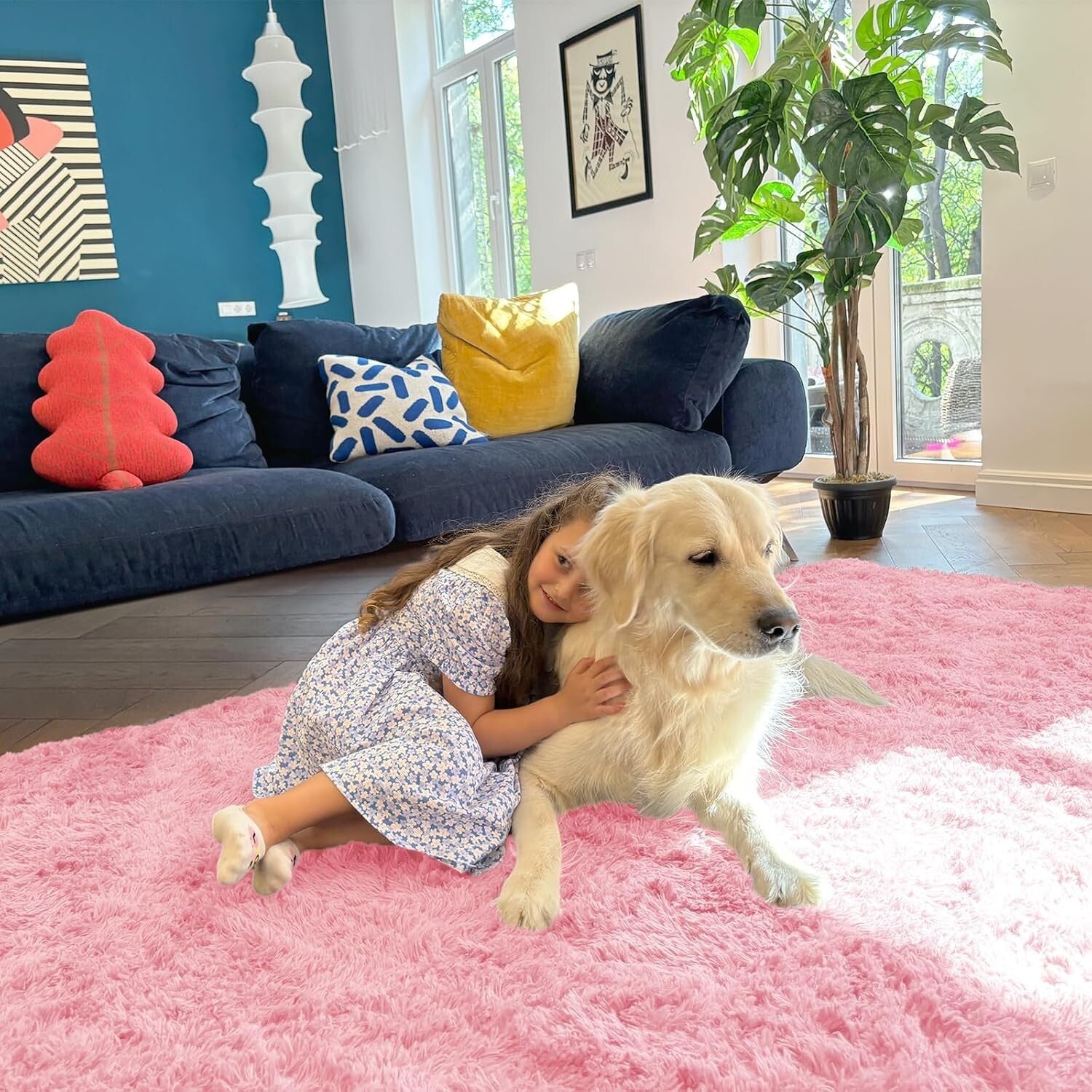 Elegant & Cozy 5x8 Machine Washable Area Rug - Perfect for Kids’ Rooms