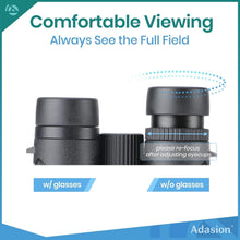 Load image into Gallery viewer, Versatile 12x42 Binoculars with Phone Adapter - Ideal for Travel &amp; Sports