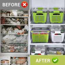 Load image into Gallery viewer, Keep Fruits and Vegetables Fresh - 4 Large BPA-Free Storage Containers with Lids