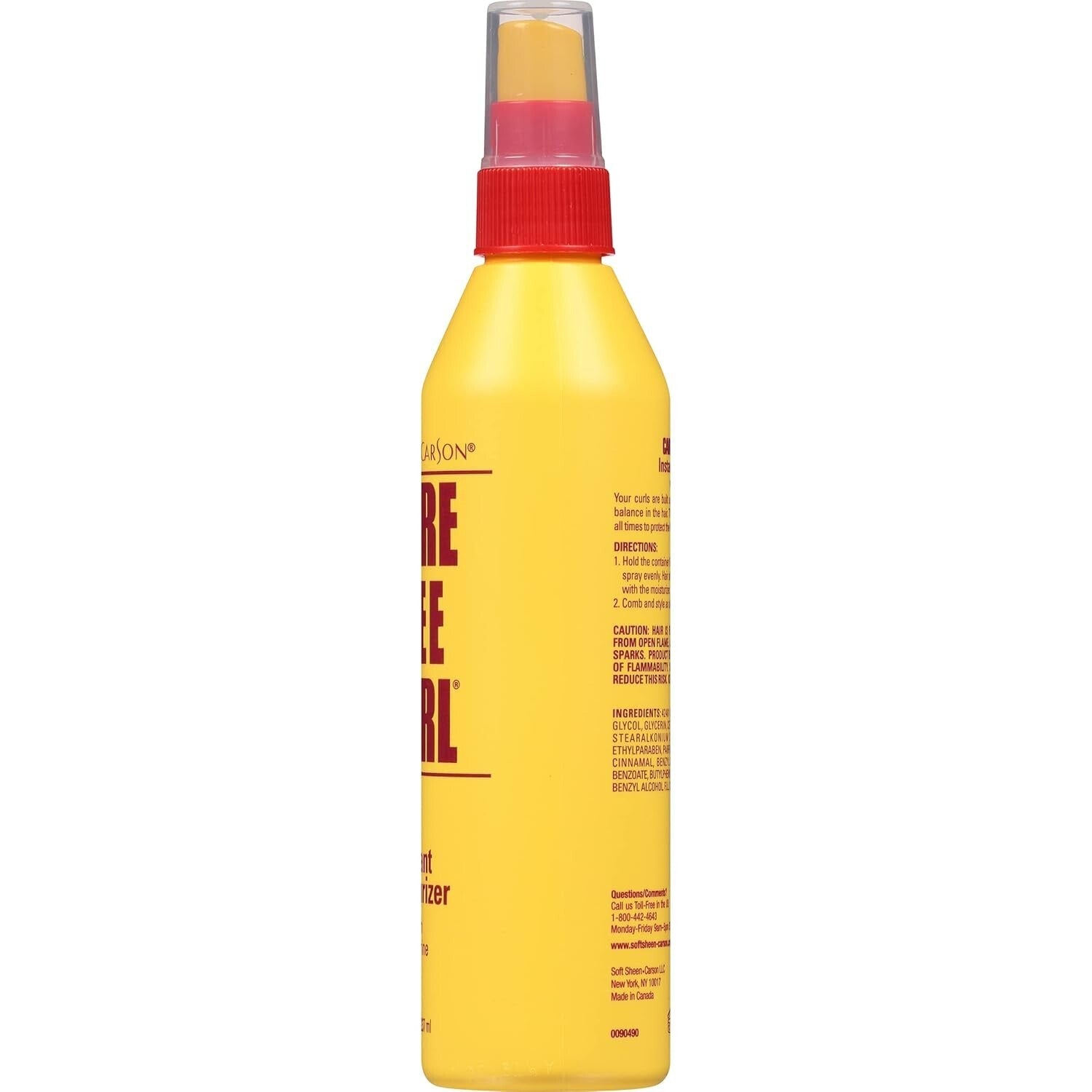 Care Free Curl Instant Moisturizer - Hydrating Spray with Glycerin & Protein