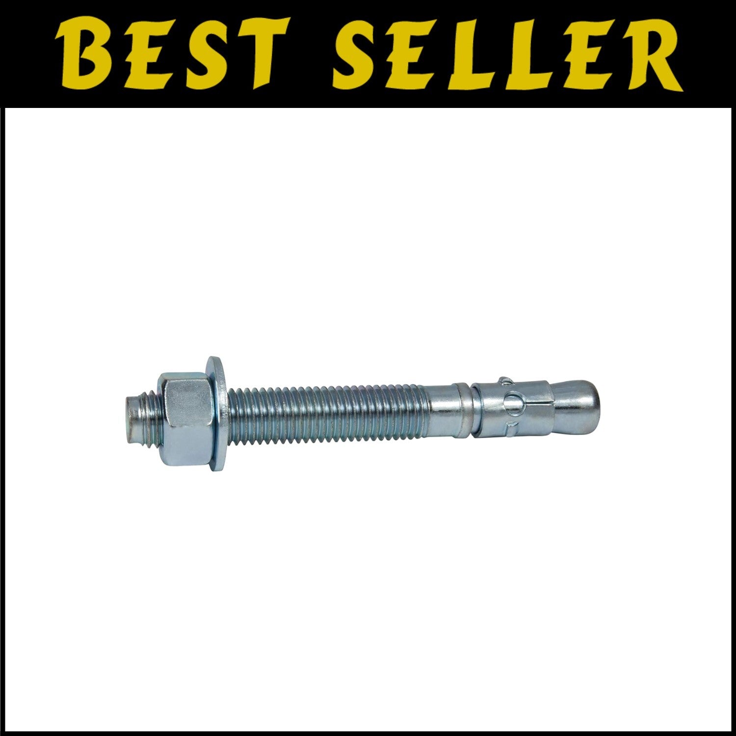 Durable 3/8" x 2-1/4" Zinc Plated Wedge Anchors - 50 Pack for Fast Installation