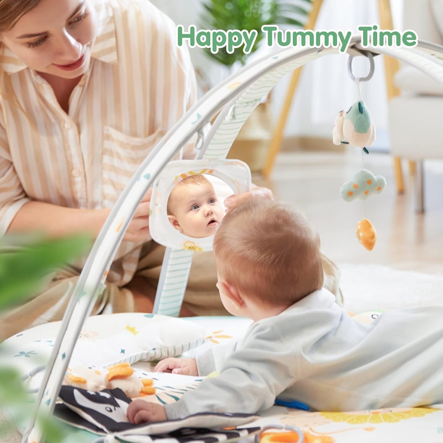 Thicker Baby Activity Mat with Replaceable Covers - Ideal for Early Development