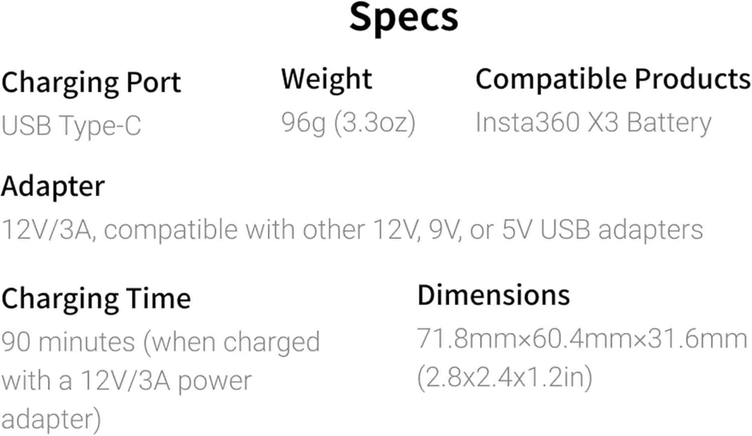 Complete X3 Camera Power Solution: Fast Charge Hub + 2 Batteries Included