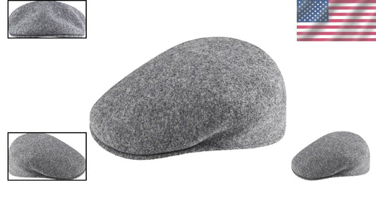 Ergonomic Wool 504 Cap - Stylish Flat Crown for Cold Weather in Moonstruck