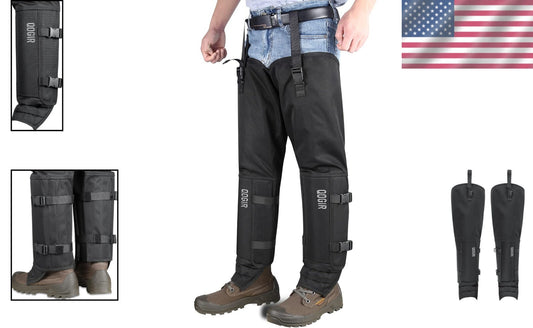 One Size Fits All Snake Chaps with Waterproof Protection for Outdoor Safety