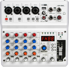 Load image into Gallery viewer, Portable 6-Channel Audio Mixer with 99 Effects for Live Streaming and Podcasting