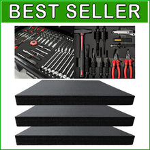 Load image into Gallery viewer, Waterproof 22x18 Tool Foam Sheets Set of 3 for Optimal Tool Organization