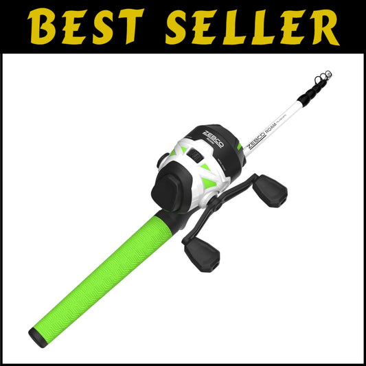 All-Day Comfort in a 6-Foot Telescopic Fishing Rod & Reel Combo - Bass & Trout