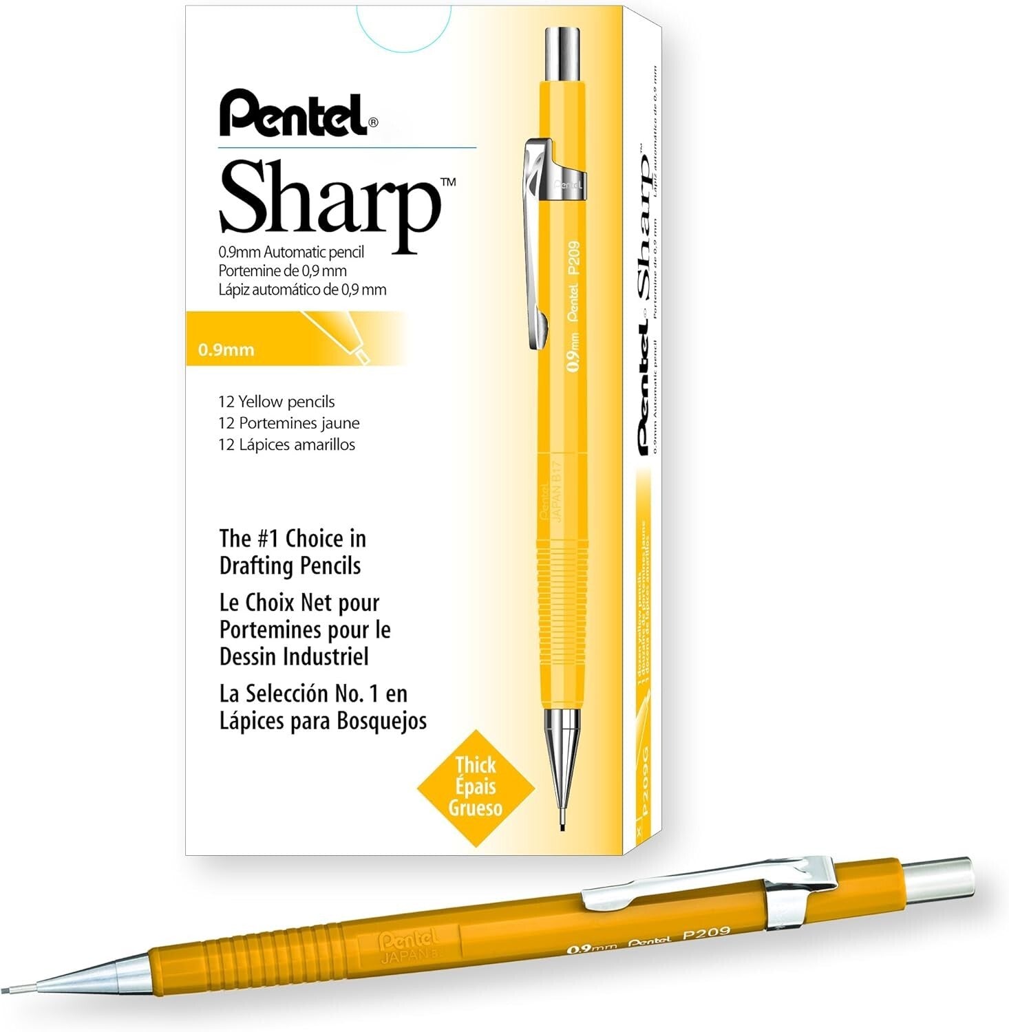 Bulk Pack of Sharp Mechanical Pencils, 0.9mm Lead - Ideal Writing Partner