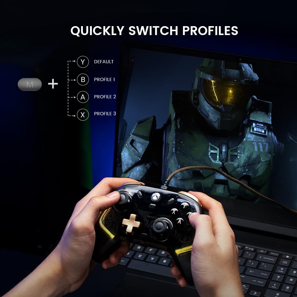 Cutting-Edge Xbox Kaleid Flux Controller with RGB Lighting & Custom Back Buttons