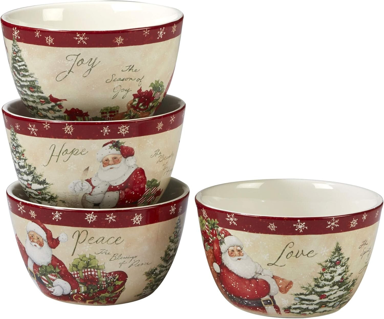 Enchanting 16-Piece Holiday Dinnerware Set by Susan Winget - Festive Table Decor