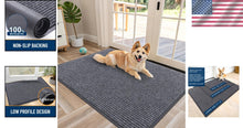 Load image into Gallery viewer, Waterproof Heavy Duty Doormat with Stripe Pattern - Easy Clean &amp; Fade Resistant