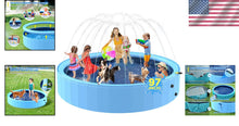 Load image into Gallery viewer, Effortless 97'' Splash Pad Pool for Kids &amp; Large Dogs - Cool Off Together
