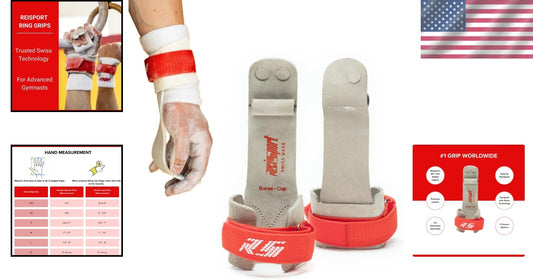 Durable Men's Gymnastics Hand Grips - Custom Fit for High-Performance Routines