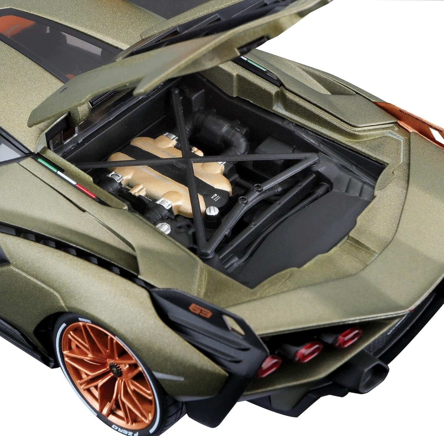 Exquisite Green Lamborghini Sián Die-Cast Model - 1:18 Collector's Edition